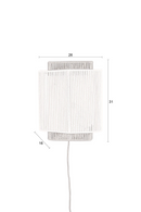Beige Cotton Thread Wall Lamp | Dutchbone Elon | Dutchfurniture.com