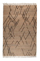 Woven Fiber Fringed Carpet | Dutchbone Ishank | Dutchfurniture.com