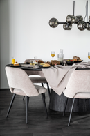 Mango Wood Pedestal Dining Table M | Eleonora Aron | Dutchfurniture.com