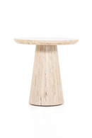 Travertine Pedestal Side Table | Eleonora Aime | Dutchfurniture.com