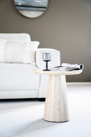 Travertine Pedestal Side Table | Eleonora Aime | Dutchfurniture.com