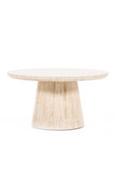 Travertine Pedestal Coffee Table | Eleonora Aime | Dutchfurniture.com
