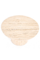 Travertine Pedestal Coffee Table | Eleonora Aime | Dutchfurniture.com