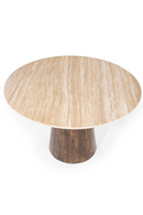 Travertine Pedestal Dining Table | Eleonora Aikin | Dutchfurniture.com