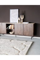 Mango Wood 3-Door Sideboard | Eleonora Lio | Dutchfurniture.com
