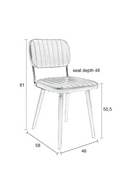 Black Leather Dining Chair | DF Jake | Oroatrade.com
