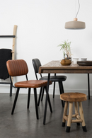 Black Leather Dining Chair | DF Jake | Oroatrade.com