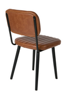 Brown Leather Dining Chair | DF Jake | DutchFurniture.com