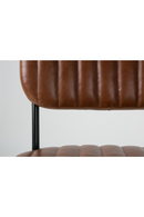 Brown Leather Dining Chair | DF Jake | DutchFurniture.com