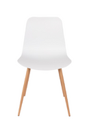 White Molded Dining Chairs (2) | DF Leon | DutchFurniture.com