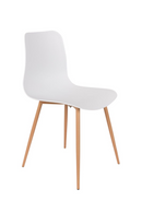 White Molded Dining Chairs (2) | DF Leon | DutchFurniture.com