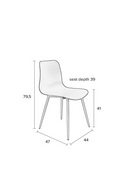 Green Molded Dining Chairs (2) | DF Leon | DutchFurniture.com