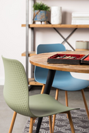 Green Molded Dining Chairs (2) | DF Leon | DutchFurniture.com