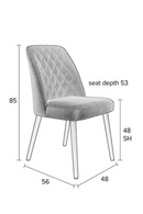 Gray Dining Chairs (2) | DF Conway | DutchFurniture.com
