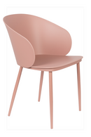 Curvy Pink Dining Chairs (2) | DF Gigi | Dutchfurniture.com
