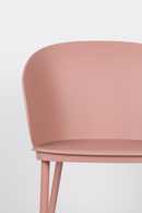 Curvy Pink Dining Chairs (2) | DF Gigi | Dutchfurniture.com