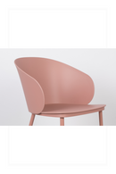 Curvy Pink Dining Chairs (2) | DF Gigi | Dutchfurniture.com