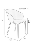 Curvy Black Dining Chairs (2) | DF Gigi | Dutchfurniture.com