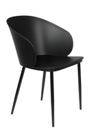 Curvy Black Dining Chairs (2) | DF Gigi | Dutchfurniture.com