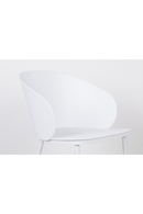 Curvy White Dining Chairs (2) | DF Gigi | Dutchfurniture.com