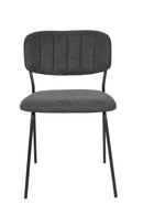 Minimalist Upholstered Dining Chairs (2) | DF Jolien | Dutchfurniture.com