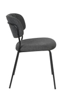 Minimalist Upholstered Dining Chairs (2) | DF Jolien | Dutchfurniture.com