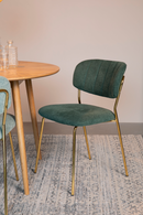 Mixed Fabric Upholstered Dining Chairs (2) | DF Jolien | Dutchfurniture.com