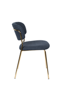 Mixed Fabric Upholstered Dining Chairs (2) | DF Jolien | Dutchfurniture.com