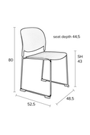 White Dining Chairs (4) | DF Stack | DutchFurniture.com