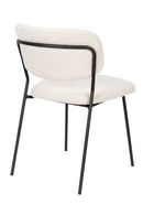 White Bouclé Dining Chairs (2) | DF Jolien | Dutchfurniture.com