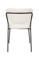 White Bouclé Dining Chairs (2) | DF Jolien | Dutchfurniture.com