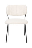 White Bouclé Dining Chairs (2) | DF Jolien | Dutchfurniture.com