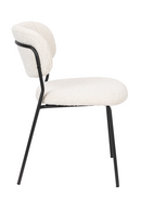 White Bouclé Dining Chairs (2) | DF Jolien | Dutchfurniture.com