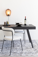 White Bouclé Dining Chairs (2) | DF Jolien | Dutchfurniture.com