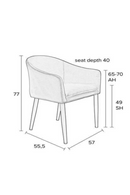 Orange Velvet Armchair | DF Catelyn | DutchFurniture.com