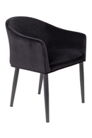 Black Velvet Dining Armchair | DF Catelyn | Oroatrade.com