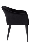 Black Velvet Dining Armchair | DF Catelyn | Oroatrade.com