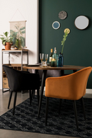 Black Velvet Dining Armchair | DF Catelyn | Oroatrade.com