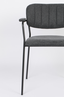 Upholstered Industrial Armchairs (2) | DF Jolien | Dutchfurniture.com