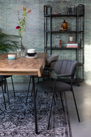 Upholstered Industrial Armchairs (2) | DF Jolien | Dutchfurniture.com