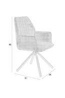 Velvet Modern Dining Armchairs (2) | DF Jamie | Dutchfurniture.com