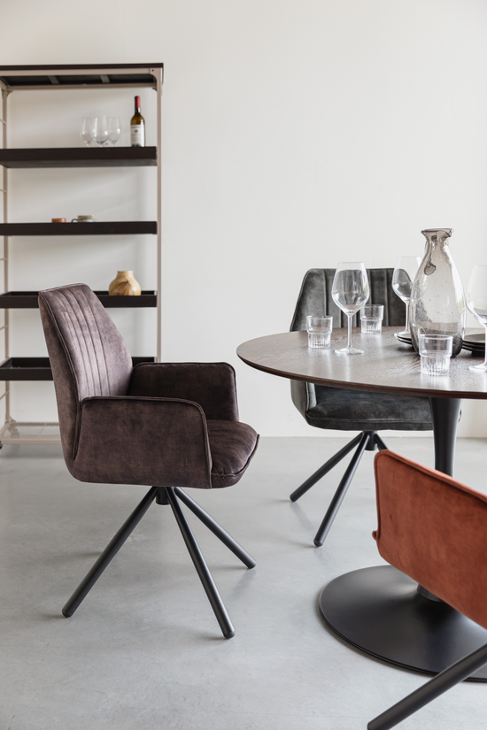 Velvet Modern Dining Armchairs (2) | DF Jamie | Dutchfurniture.com