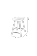 Solid Oak Stool | DF Vander | Dutchfurniture.com