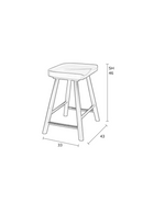 Solid Oak Stool | DF Vander | Dutchfurniture.com