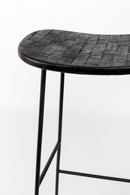 Black Saddle Bar Stool | DF Tangle | DutchFurniture.com