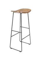 Wood Saddle Bar Stool | DF Tangle | Dutchfurniture.com