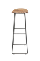 Wood Saddle Bar Stool | DF Tangle | Dutchfurniture.com
