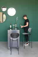 Gray Upholstered Barstools (2) | DF Donny | Dutchfurniture.com