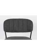 Black Dark Gray Upholstered Counter Stools (2) | DF Jolien | DutchFurniture.com