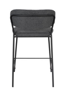 Black Dark Gray Upholstered Counter Stools (2) | DF Jolien | DutchFurniture.com